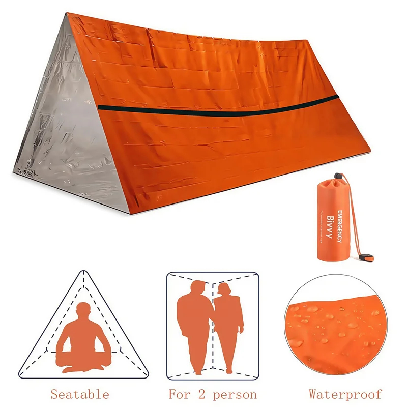 2인용 비상 생존 쉼터 방수 마일라 비비 텐트 보온 침 - Bivy Bag Emergency 리뷰 및 가격